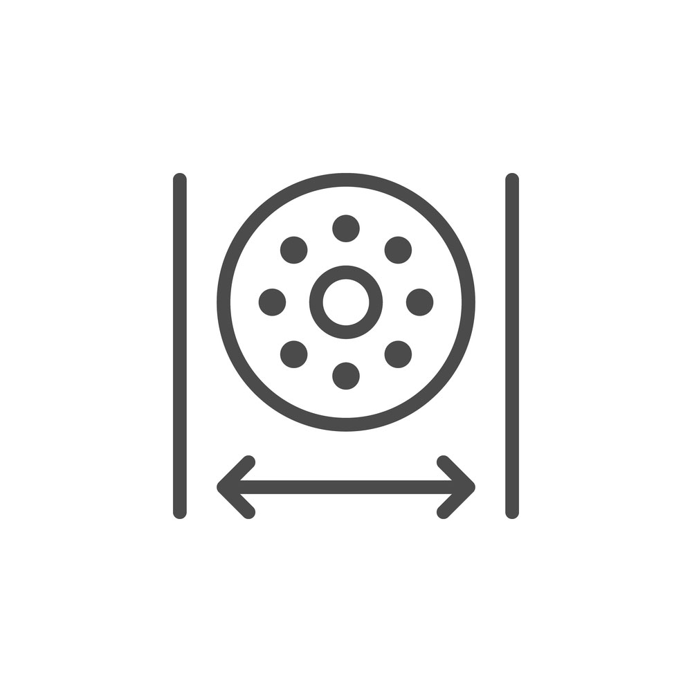 cable thickness outline icon