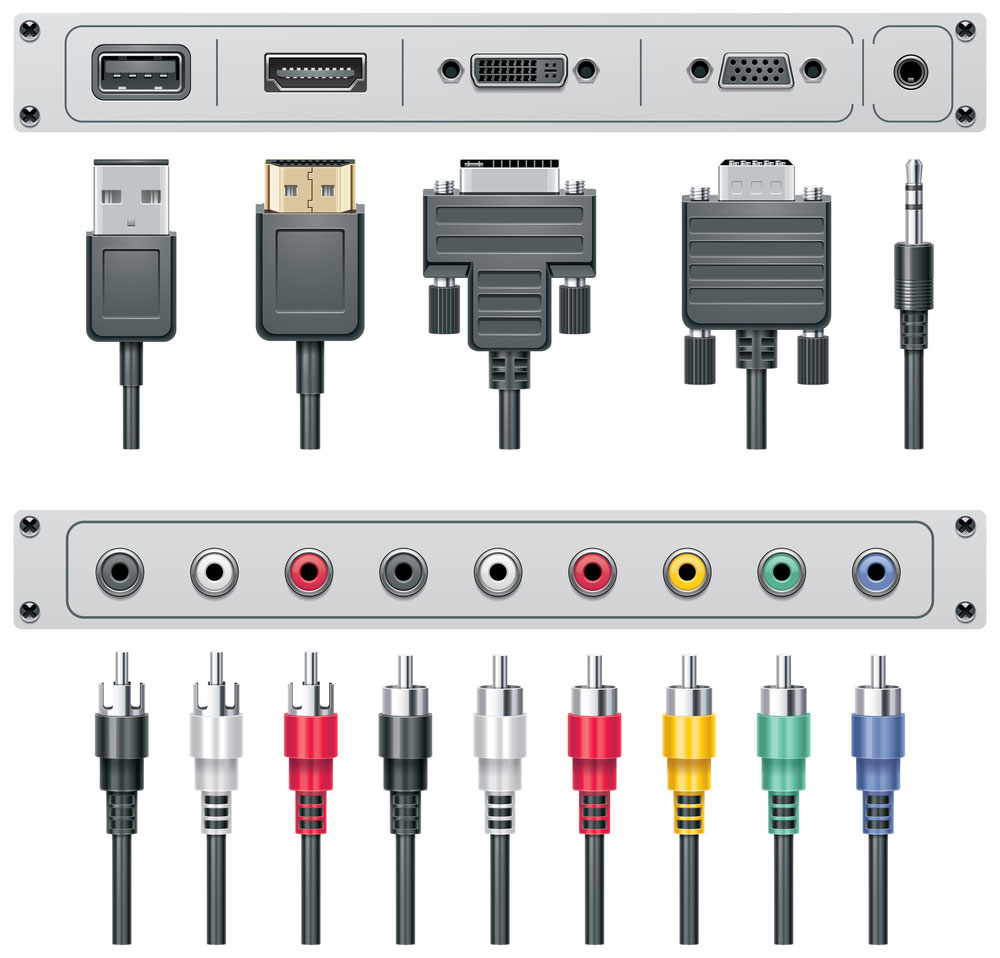 Video and audio electric connectors