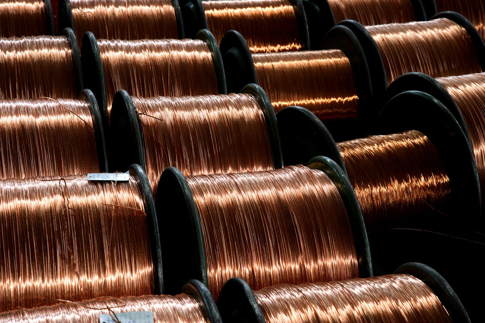 Bundle of Copper THHN Wires