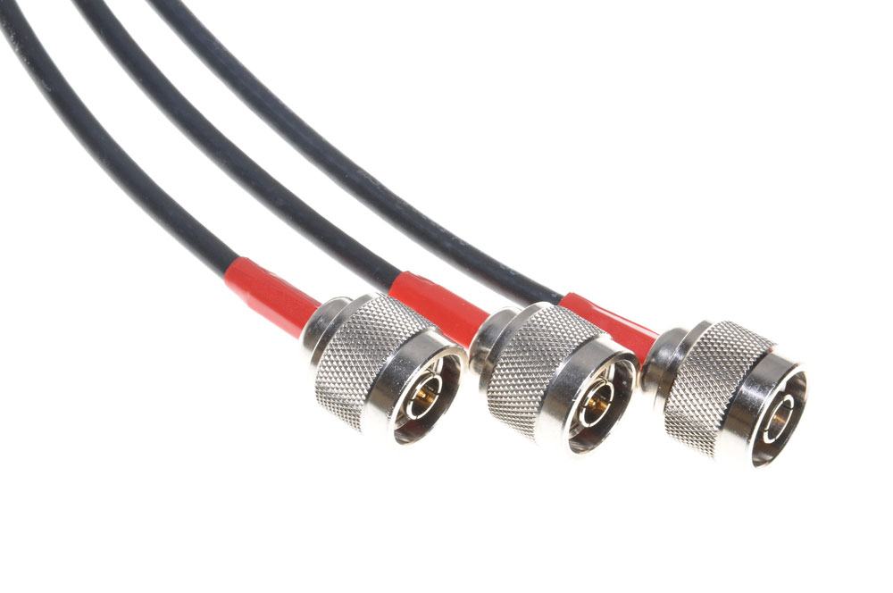 Coaxial cable with connectors