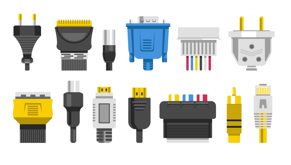 Types of plugs and coaxial connectors