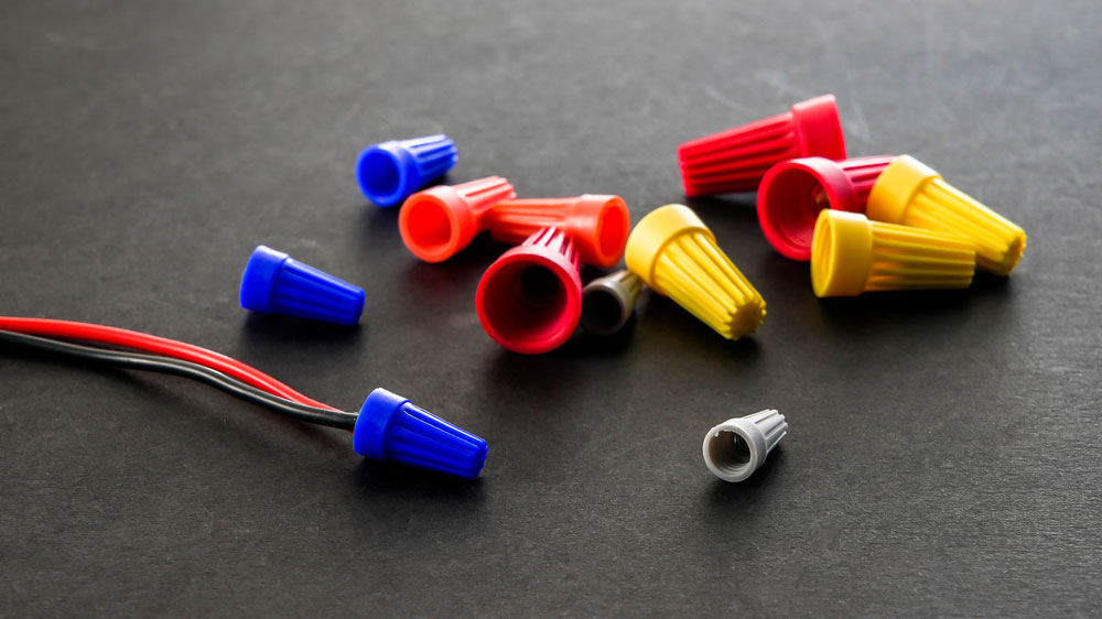 colorful twist-on wire connectors
