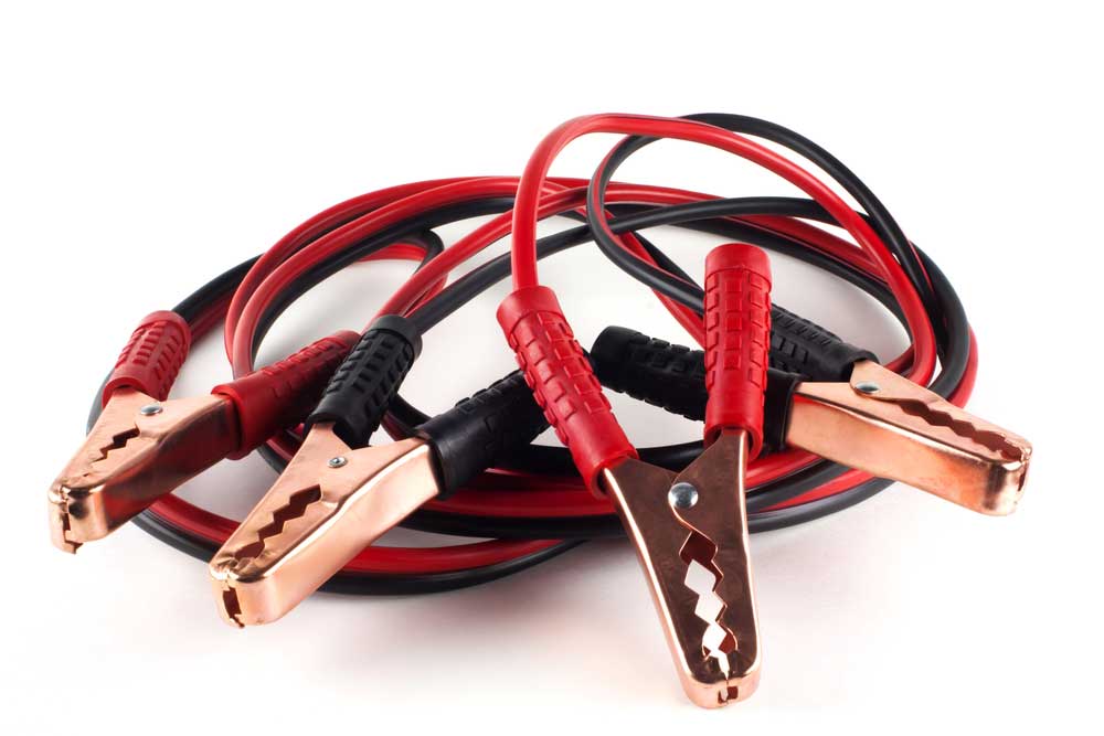 Basic Jumper cables with red and Black Clamps