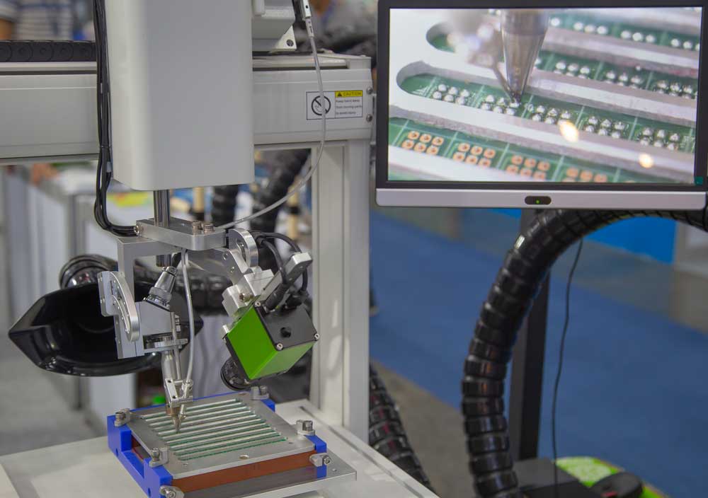 robot soldering circuit board