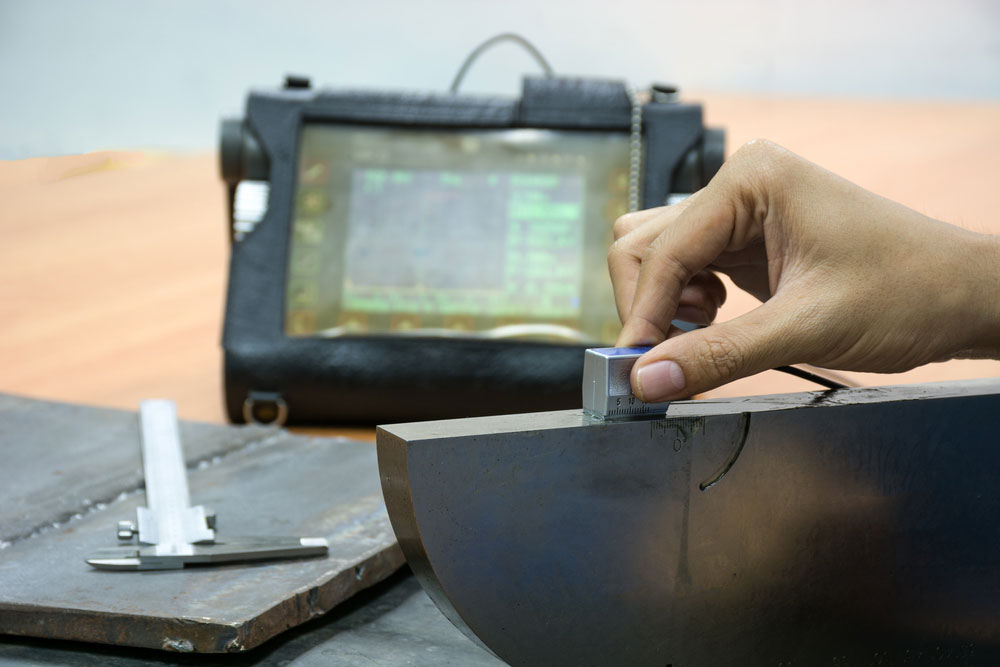 welding inspection for ultrasonic test for internal defect