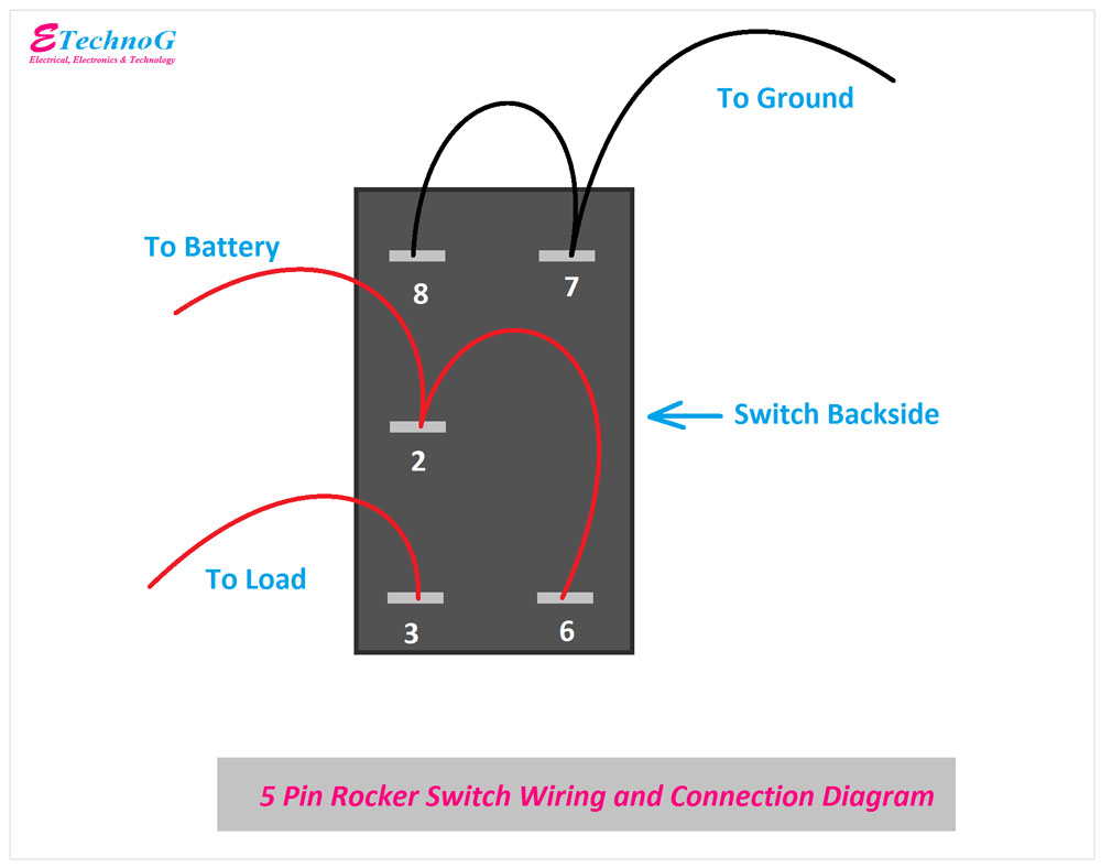 5-pin rocker switch wiring diagram